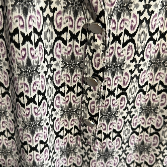 Croft & Barrow geometric print blouse - Picture 4 of 6